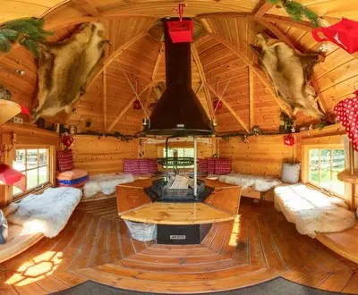 Ein Sitzbereich in der Unterkunft Landhotel Kühler Grund