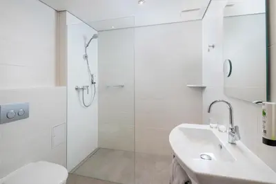 Ein Badezimmer in der Unterkunft Hotel Straubs Schöne Aussicht