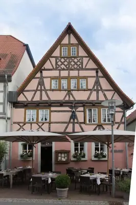 Das Gebäude in dem sich die Pension befindet