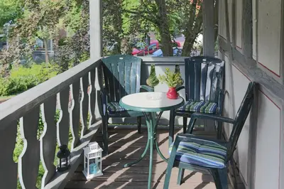 Ein Balkon oder eine Terrasse in der Unterkunft Doernersches Haus