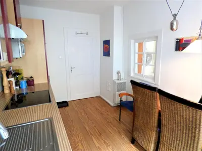 Küche/Küchenzeile in der Unterkunft Haus Mandelblüte