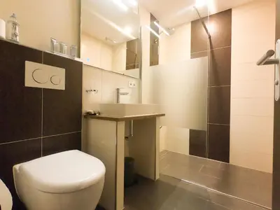 Ein Badezimmer in der Unterkunft Hotel Langhans