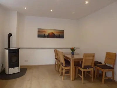 Ein Sitzbereich in der Unterkunft Ferienhaus im Nordschwarzwald
