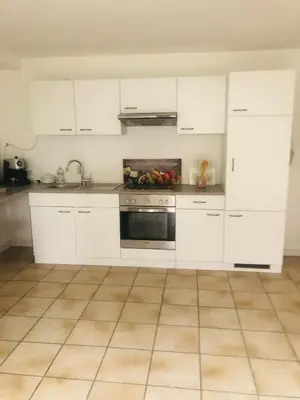 Küche/Küchenzeile in der Unterkunft Ferienwohnung Feldmann