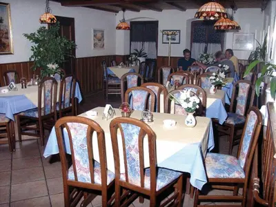 Ein Restaurant oder anderes Speiselokal in der Unterkunft Hotel Drei Könige