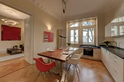 Küche/Küchenzeile in der Unterkunft Zweite Heimat Heidelberg