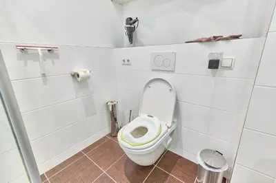 Ein Badezimmer in der Unterkunft Belisima Apartments I Ferienwohnungen Deidesheim I Deutsche Weinstraße I Individuell mit Charm I Ruhig am Kurpark I Nähe Supermarkt - Bäcker - Bahnhof