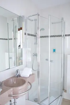 Ein Badezimmer in der Unterkunft Hotel Panorama