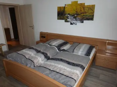 Ein Bett oder Betten in einem Zimmer der Unterkunft Ferienwohnung bei Michels