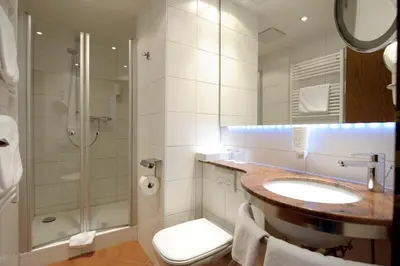 Ein Badezimmer in der Unterkunft Hotel Nothnagel