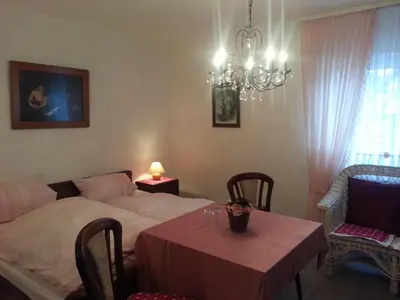 Ein Bett oder Betten in einem Zimmer der Unterkunft Landhotel Alte Mühle