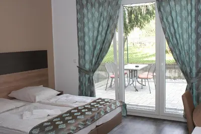 Ein Bett oder Betten in einem Zimmer der Unterkunft Hotel Pizzeria Da Beni