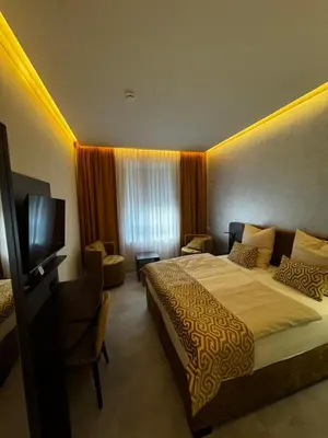 Ein Bett oder Betten in einem Zimmer der Unterkunft Hotel Pizzeria Da Beni
