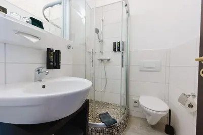 Ein Badezimmer in der Unterkunft Kaiserhof