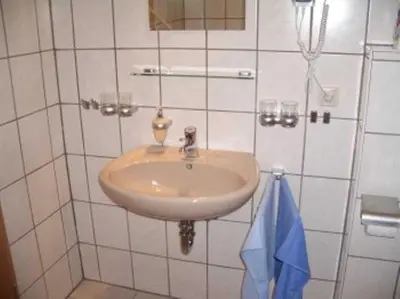 Ein Badezimmer in der Unterkunft Berliner Hütte