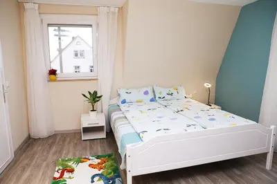 Ein Bett oder Betten in einem Zimmer der Unterkunft Charlotte Flat Heidelberg