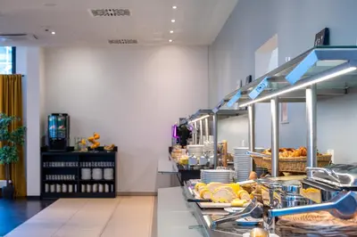 Ein Sitzbereich in der Unterkunft Staycity Aparthotels Heidelberg