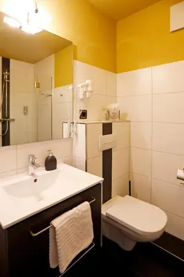 Ein Badezimmer in der Unterkunft Casa Palatina Vinotel