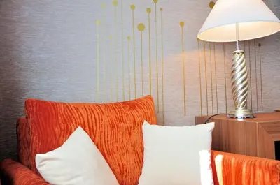 Ein Sitzbereich in der Unterkunft ART-Hotel Braun