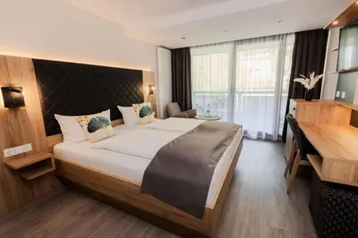 Ein Bett oder Betten in einem Zimmer der Unterkunft Landgasthof zur Linde