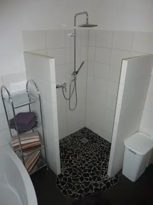 Ein Badezimmer in der Unterkunft Ferienwohnung Landwehr