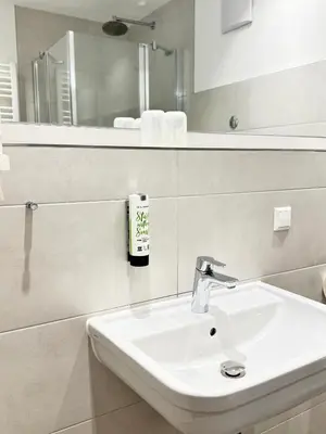 Ein Badezimmer in der Unterkunft Küffner Hof