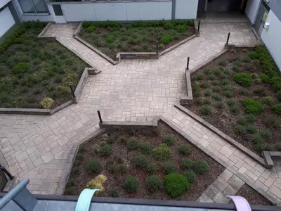 Ein Garten an der Unterkunft Deluxapartment