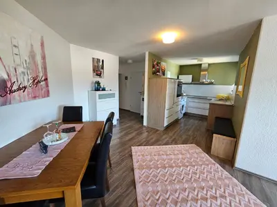 Küche/Küchenzeile in der Unterkunft Deluxapartment