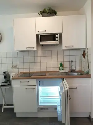 Küche/Küchenzeile in der Unterkunft Alissa