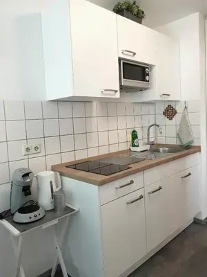 Küche/Küchenzeile in der Unterkunft Alissa