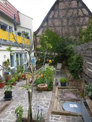 Ein Garten an der Unterkunft Fewo Max und Moritz