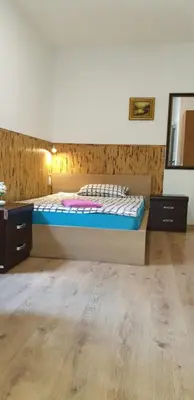 Ein Bett oder Betten in einem Zimmer der Unterkunft Pension Haus Baron 1 Neckarau