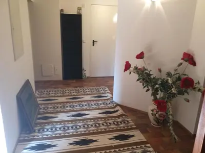Ein Bett oder Betten in einem Zimmer der Unterkunft schones Zimmer in Gimmeldingen/ Konigsbach
