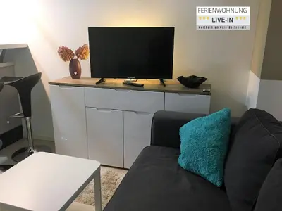 TV/Unterhaltungsangebot in der Unterkunft Tiny Apartment LIVE-IN Wertheim am Main
