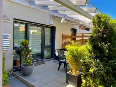 Ein Garten an der Unterkunft Tiny Apartment LIVE-IN Wertheim am Main