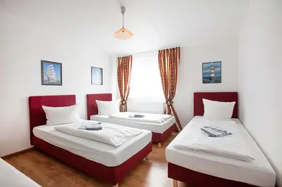 Ein Bett oder Betten in einem Zimmer der Unterkunft Pension Jasmin