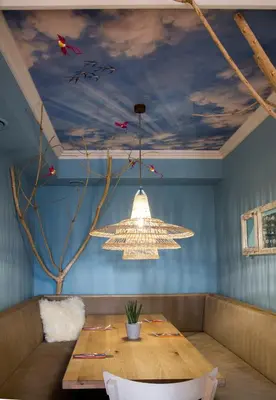 Ein Sitzbereich in der Unterkunft Walk'sches Haus