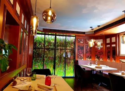 Ein Restaurant oder anderes Speiselokal in der Unterkunft Walk'sches Haus