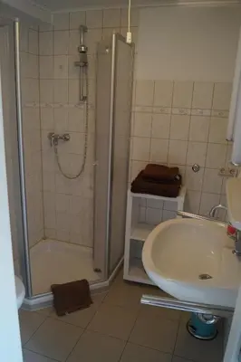 Ein Badezimmer in der Unterkunft Ferienhaus in Wörth am Main