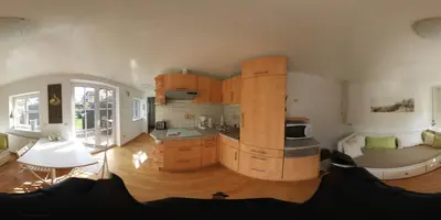 Küche/Küchenzeile in der Unterkunft Ferienhaus in Wörth am Main