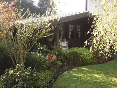 Ein Garten an der Unterkunft Ferienhütte Stephanie