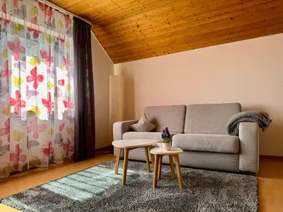 Ein Sitzbereich in der Unterkunft Business-Apartment Braun