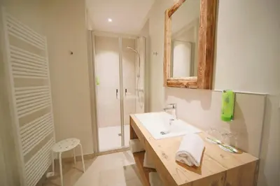 Ein Badezimmer in der Unterkunft Landidyll Hotel Klostermühle
