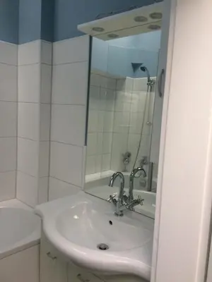 Ein Badezimmer in der Unterkunft Gästewohnung im Logenhaus