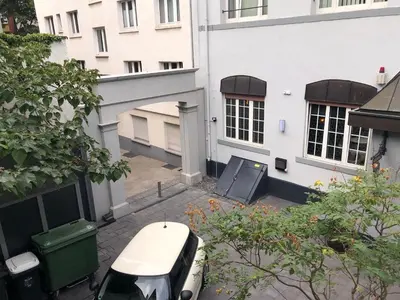 Das Gebäude in dem sich die Ferienwohnung befindet