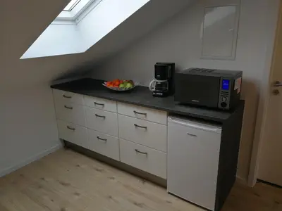 Küche/Küchenzeile in der Unterkunft Gästehaus by Becker