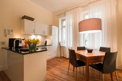 Küche/Küchenzeile in der Unterkunft Zweite Heimat Heidelberg
