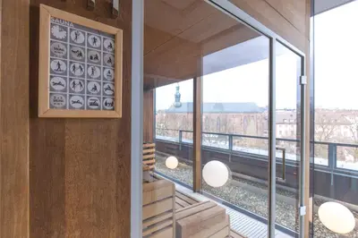 Ein Balkon oder eine Terrasse in der Unterkunft SAKS Urban Design Hotel Kaiserslautern