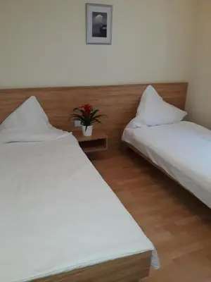 Ein Bett oder Betten in einem Zimmer der Unterkunft Hotel Restaurant Stern