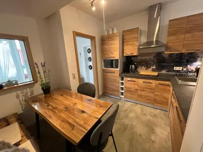 Küche/Küchenzeile in der Unterkunft Ferienwohnung Vino Palatina